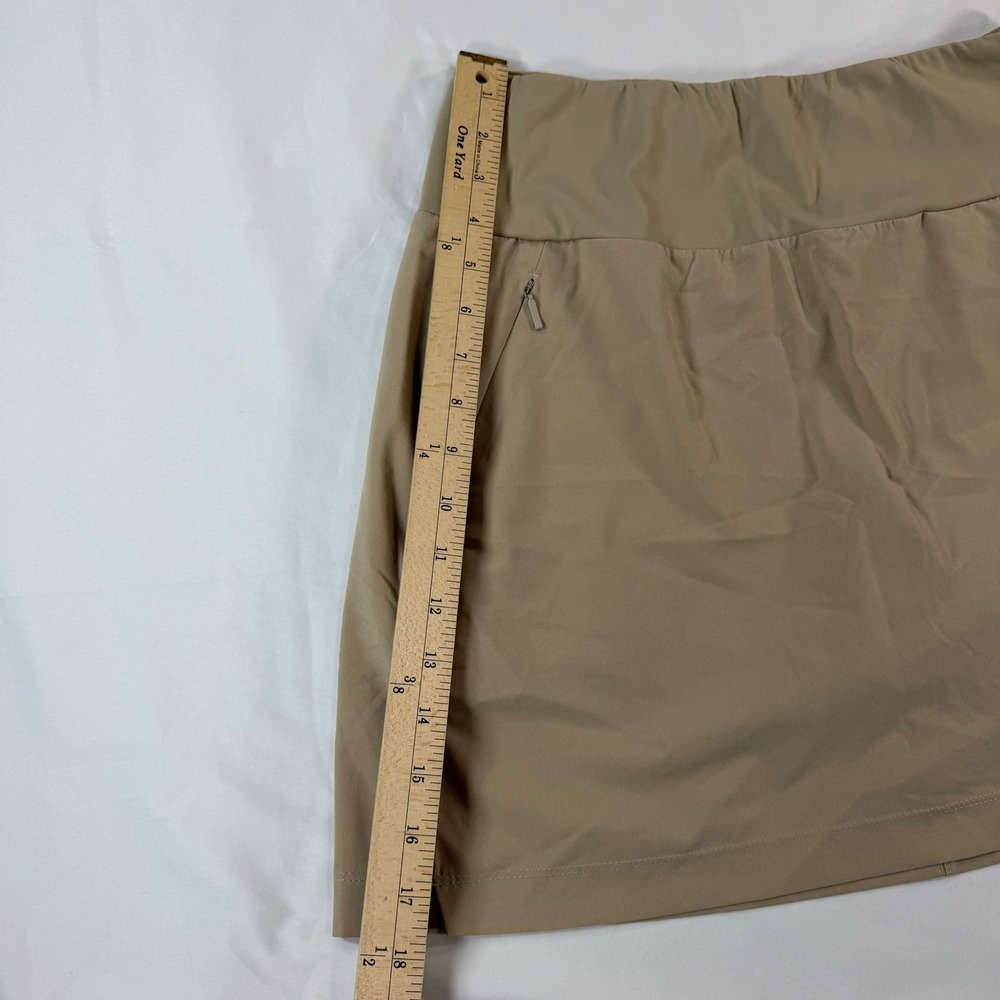 Willit Womens Tan Athletic Skort Size 12 Golf Tennis Hiking Skirt with Pockets - Picture 6 of 6